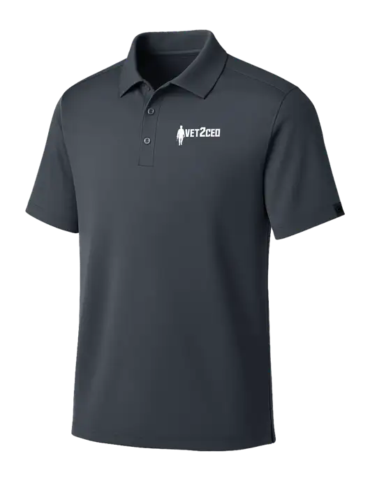OGIO Dark Grey Framework Polo w/Vet2CEO Logo