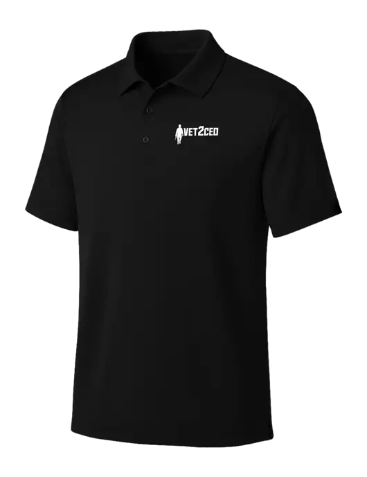 OGIO Blacktop Framework Polo w/Vet2CEO Logo