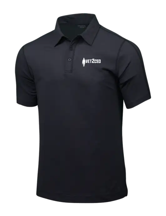 OGIO Black Top ONYX Polo w/Vet2CEO Logo