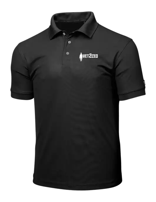 OGIO Blacktop Caliber 2.0 Polo w/Vet2CEO Logo
