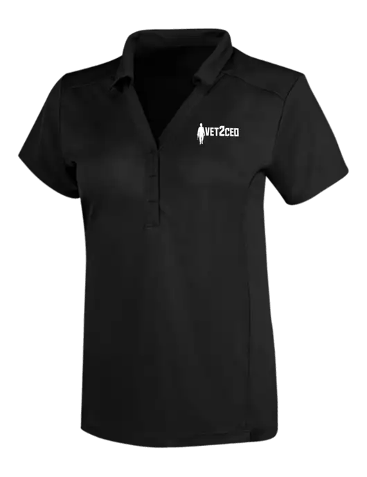 OGIO Blacktop Womens Framework Polo w/Vet2CEO Logo