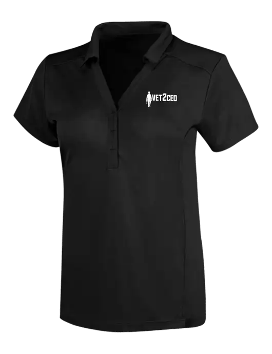 OGIO Blacktop Womens Framework Polo w/Vet2CEO Logo