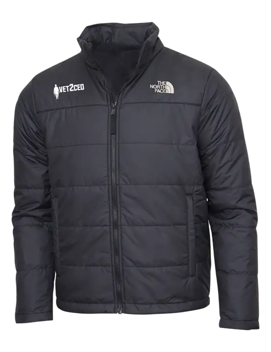 North Face Black Everyday Insulated Jacket w/Vet2CEO Logo
