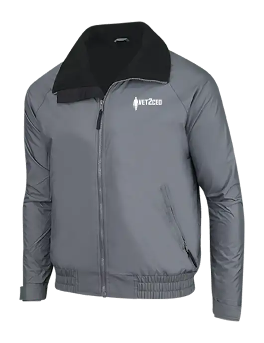 Dark Grey/Black Classic Competitor Jacket w/Vet2CEO Logo