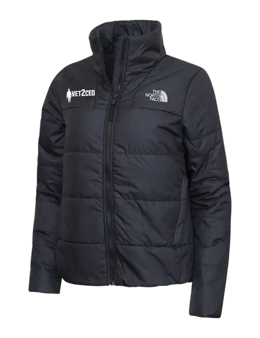 North Face Womens Black Everyday Insulated Jacket w/Vet2CEO Logo