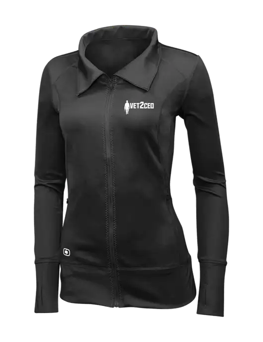 OGIO Blacktop Womens Endurance Fulcrum Full-Zip w/Vet2CEO Logo