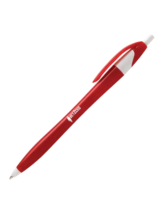 Novella Red/White Executive Pen - Blue Ink w/Vet2CEO Logo