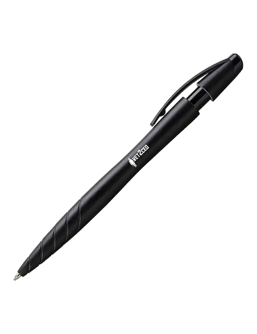 Awali Black Metallic Pen - Black Ink w/Vet2CEO Logo