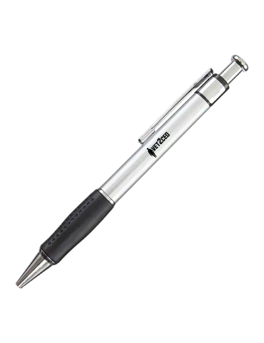 Malta Silver Pen - Black Ink w/Vet2CEO Logo