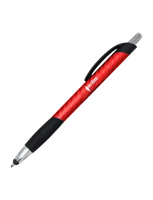 Sunray Red Stylus Pen - Black Ink w/Vet2CEO Logo