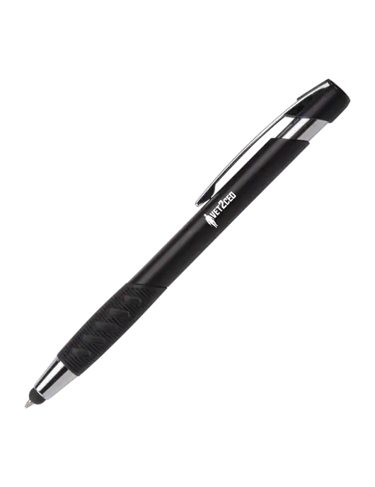 Alize Black Stylus Black Ink Pen w/Vet2CEO Logo