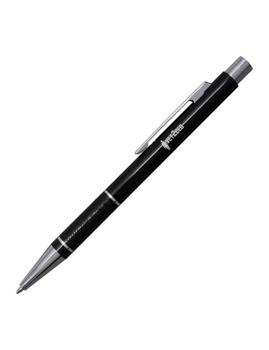 St George Black Pen - Blue Ink w/Vet2CEO Logo