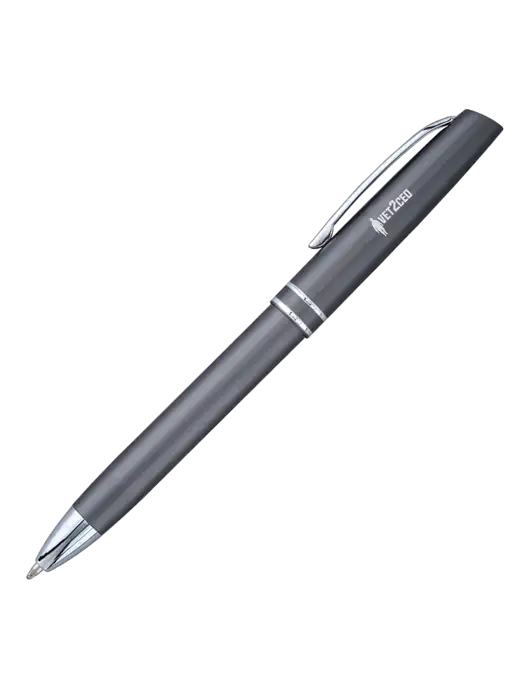 Gunmetal Anguilla Black Ink Pen w/Vet2CEO Logo