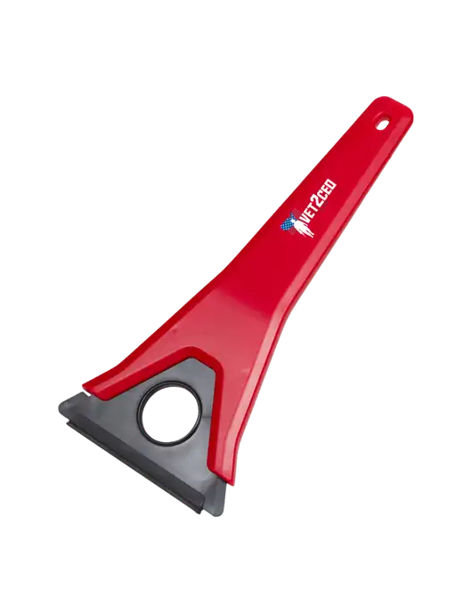TriBlade Red Windshield Scraper w/Vet2CEO Logo