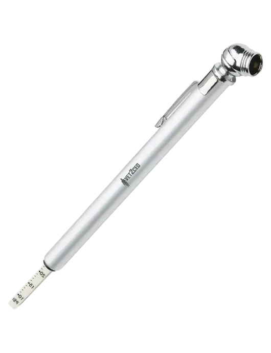 Quick View Silver Tire Gauge w/Vet2CEO Logo