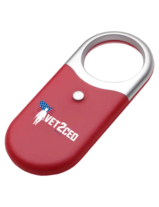 Compact Red Magnifier Light w/Vet2CEO Logo