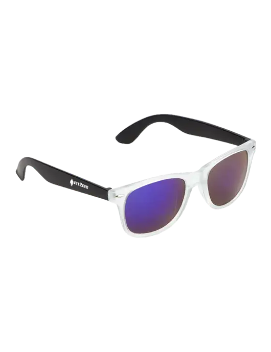 Key West Black Mirrored Sunglasses w/Vet2CEO Logo