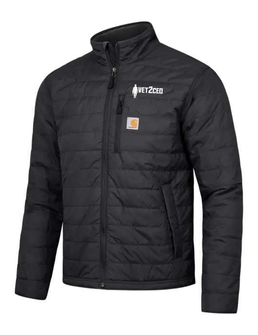 Carhartt Black Gilliam Jacket w/Vet2CEO Logo