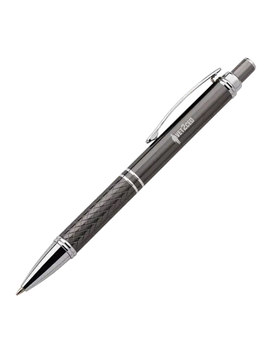 Dark Grey Stellar Scribe Pen - Black Ink w/Vet2CEO Logo